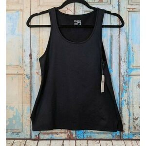 Studio Splendid Womens Large Black Scoop Neck Stretch Moisture Wicking Tank Top